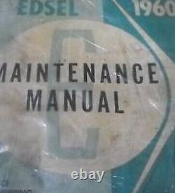 1960 Ford Edsel Maintenance Service Shop Repair Manual BRAND NEW REPRINT