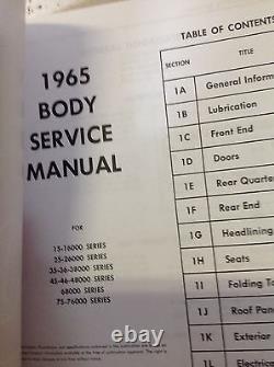 1965 Pontiac & Tempest Body Chassis Service Shop Repair Manual Set Brand New GM