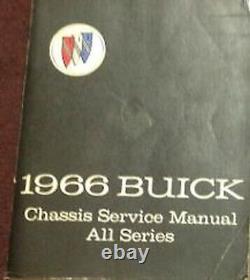 1966 GM Buick All Models Chassis Service Shop Repair Workshop Manual Brand New