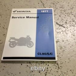1977 HONDA CL90/S/C Service Shop Repair Workshop Manual Brand New