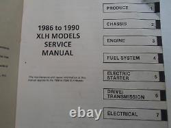 1986 1987 1988 1989 1990 Harley Davidson XLH Models Service Shop Manual BRAND NE