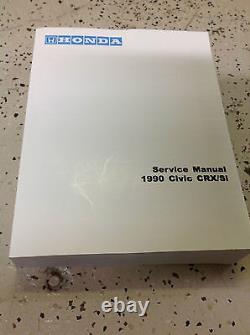 1990 Honda Civic CRX SI Repair Service Workshop Shop Manual FACTORY BRAND NEW