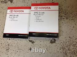 1992 Toyota TRUCK PICK UP Service Shop Repair Manual Set BRAND NEW 2 VOLUME X