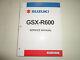 1998 Suzuki GSX-R600 Service Repair Shop Manual FACTORY Brand New 1998