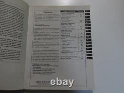 1998 Suzuki Sidekick 1800 Supplementary Service Manual FACTORY BRAND NEW BOOK
