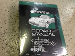 2000 Toyota MR2 MR 2 Service Repair Shop Workshop Manual Set Brand New