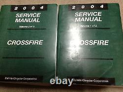 2004 CHRYSLER CROSSFIRE Service Shop Repair Manual Set BRAND NEW