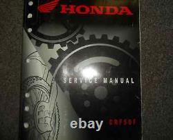 2008 2009 2010 2011 Honda CRF50F Service Shop Repair Factory Manual BRAND NEW