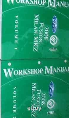 2008 Ford Fusion Lincoln MKZ Milan Service Shop Repair Manual Set BRAND NEW WOW