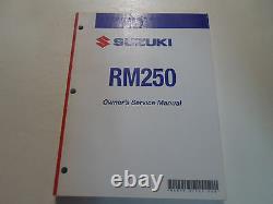 2008 Suzuki RM 250 RM250 Model K8 Service Shop Repair Manual BRAND NEW