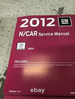 2012 CADILLAC SRX S R X Service Shop Repair Workshop Manual Set Brand New GM
