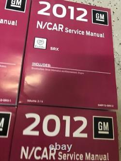 2012 CADILLAC SRX S R X Service Shop Repair Workshop Manual Set Brand New GM