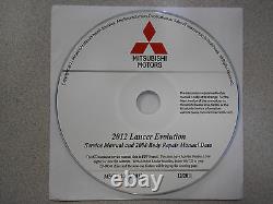2012 MITSUBISHI LANCER EVOLUTION Service Repair Manual CD FACTORY Brand New