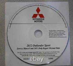 2012 MITSUBISHI OUTLANDER SPORT Service Repair Manual CD FACTORY OEM BRAND NEW