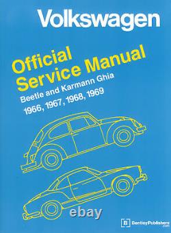 Bentley Service Manual Book for 66-69 VW Beetle and Ghia 11-0701
