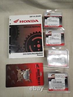 Honda Pioneer 700 service manual brake pads wheel bearings lot