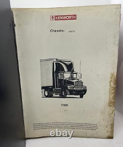 Kenworth T400 Semi Truck Custom Shop Manual Service Repair 1994 1997