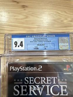 Secret Service PS2 (Sony Playstation, 2008) Brand New Factory Sealed CGC 9.4 A+